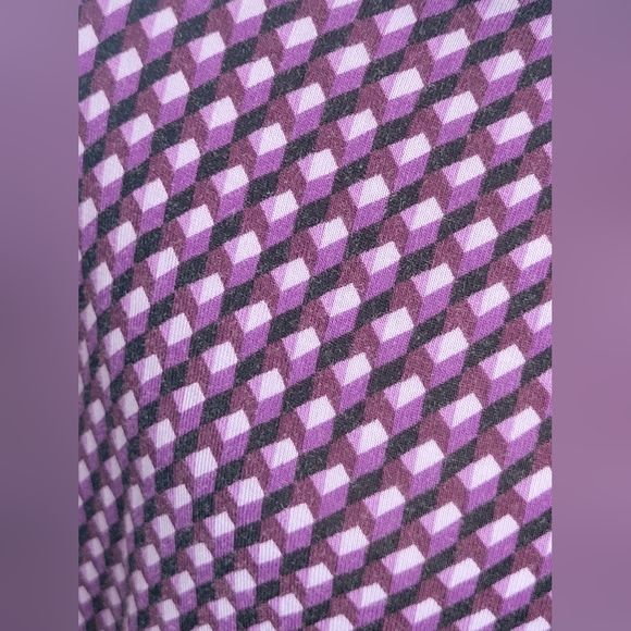 Dana Buchman boatneck long sleeve tunic purple black stretchy top Medium - Picture 6 of 7